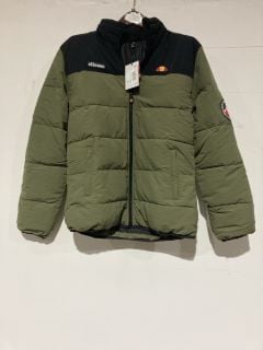 1 X ELLESSE PADDED JACKET GREEN AND BLACK SIZE S RRP £100