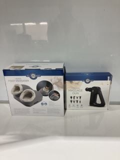 1 X HEATED FOOT MASSAGER AND 1 X MASSAGE GUN