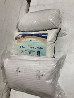 ITEMS TO INCLUDE SLUMBERDOWN WONDERFUL WOOL PILLOW MEDIUM SUPPORT