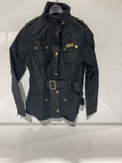 BARBOUR INTERNATIONAL JACKET/COAT BLACK SIZE 12 RRP £135