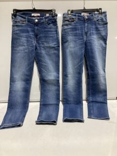 2 X TOMMY HILFIGER SIMON SKINNY JEANS W36 X2