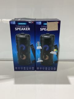 2 X TYPHOON 101 BLUETOOTH SPEAKERS