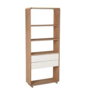 JOHN LEWIS MIRA BOOKCASE WITH 2 WHITE DRAWS RRP £699 (003338927)