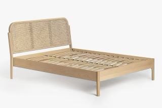 JOHN LEWIS RATTEN BED FRAME SUPER KING SIZE 180CM IN OAK RRP £829 (003349195)