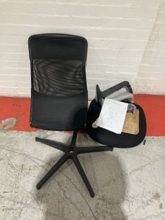 JOHN LEWIS INSET OFFICE CHAIR IN BLACK RRP £129 (003349899)