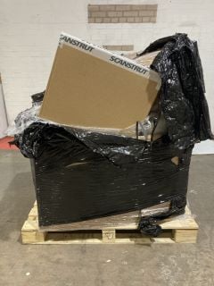 A PALLET TO INCLUDE SCANSTRUT RADAR GUARD FOR RAYMARINE 2KW RADOME MK2