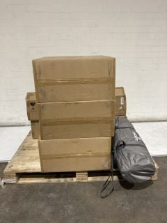 A PALLET TO INCLUDE VANGO AIRBEAM SKY CANOPY 3.5M