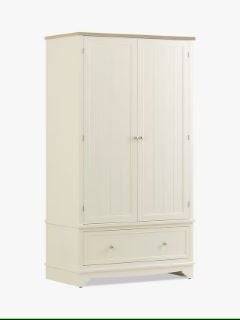 JOHN LEWIS ST IVES WARDROBE WITH 1 DRAWER , WHITE/HAZE FULL SET