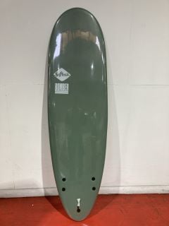 SOFTECH BOMBER FCS II 6'4FT SMOKE GREEN/WHITE SURFBOARD RRP £410