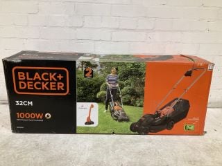 BLACK + DECKER 1000W 32cm ROTARY LAWN MOWER PLUS STRIMMER