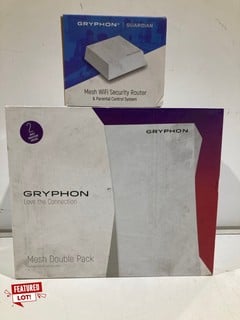 GRYPHON MESH DOUBLE PACK TO INCLUDE GRYPHON MESH WIFI SECURITY ROUTER