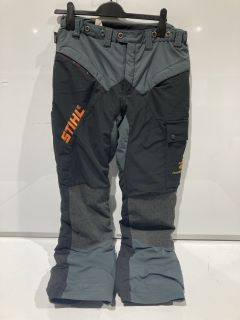 STIHL WORKWEAR TROUSERS SIZE L