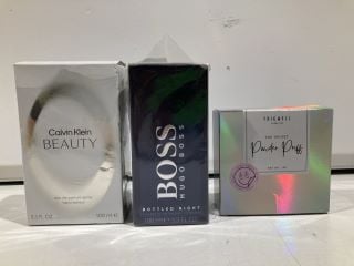 BOX OF PERFUMES & COSMETICS TO INCLUDE HUGO BOSS BOTTLED NIGHT EDT 100ML