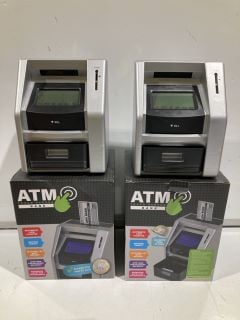 BOX OF TOYS & GAMES TO INCLUDE ATM TOUCHSCREEN BANK