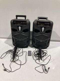 2 RED5 KARAOKE SPEAKERS