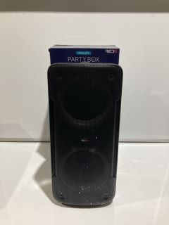 BOX OF TOYS & GADGETS TO INCLUDE RED5 WIRELESS PARTY BOX SPEAKER