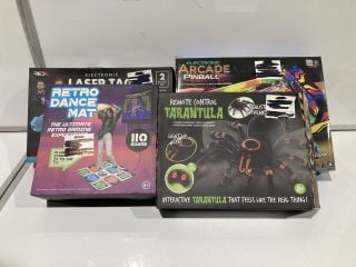 VARIOUS TOYS & GADGETS TO INCLUDE RETRO DANCE MAT GAME