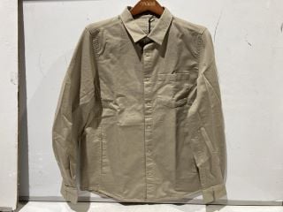 LESTRANGE LONDON THE 24 OVERSHIRT DARK BEIGE SIZE LARGE RRP £139