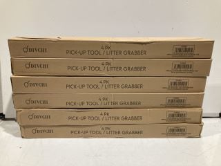 6 DIVCHI PICK UP TOOL / LITTER GRABBER 4 PK