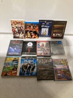 BOX OF CDs & DVDs TO INCLUDE ONE PIECE FILM Z BLU RAY