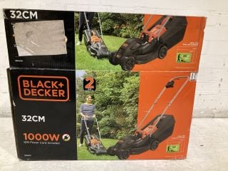 BLACK + DECKER 1000W 32cm ROTARY LAWN MOWER