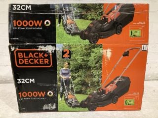 BLACK + DECKER 1000W 32cm ROTARY LAWN MOWER