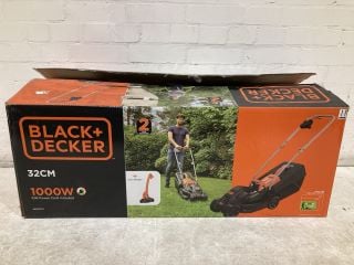 BLACK + DECKER 1000W 32cm ROTARY LAWN MOWER PLUS STRIMMER