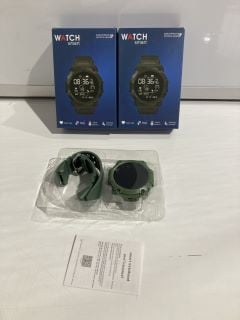 3 X WATCH SMART SWEAT PROOF 183355164 GEAR BLACK/GREEN