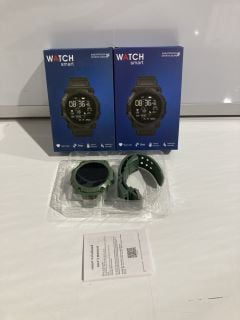 3 X WATCH SMART SWEAT PROOF 183355164 GEAR BLACK/GREEN