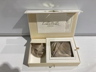 1 X BOX OF LULLABELLZ LUXURY GOLD HUMAN HAIR EXTENSIONS