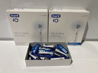 4 X ORAL - B - IO  REFILLS KIT INCLUDE 25-BRUSH HEADS, 30 PROTECTIVE SHEATH & 1 INSTRUCTION MANUAL