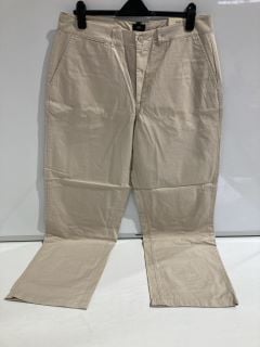 1 BOX OF PREMIUM DESIGNER APPAREL TO INCLUDE RIVER ISLAND MENS COTTON WIDE LEGGED TROUSERS 36 REG RRP £150