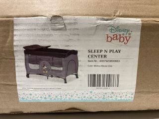 DISNEY SLEEP AND PLAY CENTER MICKEY MOUSE GREY