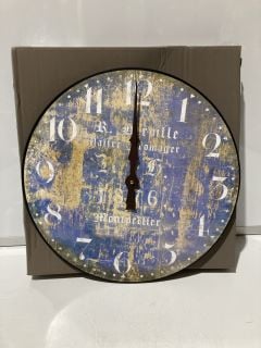 A BOX TO INCLUDE LASCELLES LONDON CLOCK