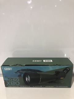 1 BOX TO INCLUDE GOSKY SPOTTING SCOPE 20-60 X80 RRP £150