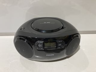 1 BOX OF ITEMS TO INCLUDE PHILIPS DIGITAL RADIO TUNER PLAY CD, CD-R AND CD-RW BLACK