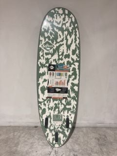 SOFTECH BOMBER FCS II SIZE 5'10 SMOKE GREEN AND WHITE SURFBOARD RRP £175