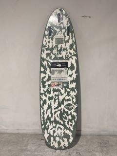 SOFTECH BOMBER FCS II SIZE 6'10 SMOKE GREEN AND WHITE SURFBOARD RRP £439.95