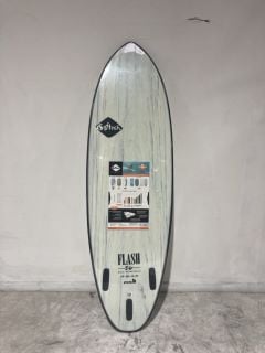 SOFTECH FLASH ERIC GEISELMAN FCS II SIZE 6'0 WHITE MARBLE SURFBOARD RRP £300