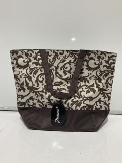 ASSORTED 60PCS BROWN PATTERNED BAGS