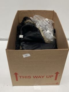 BOX TO INCLUDE WOMENS NEW LOOK FUR COAT