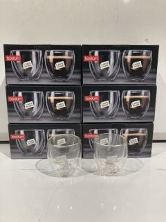 3X BODUM 2 PCS GLASS DOUBLE WALL, EXTRA SMALL 0.08 2.5OZ