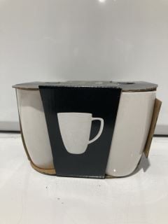 BOX TO INCLUDE 32 FINE PORCELAIN WHITE MUGS