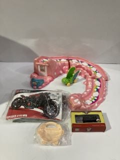 BOX OF ITEMS TO INCLUDE RAINBOW KIDS TOY SET