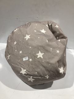 1 X GREY STAR BEAN BAG