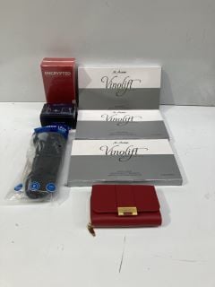 BOX OF ITEMS TO INCLUDE VINOLIFT SPECIAL EDITION