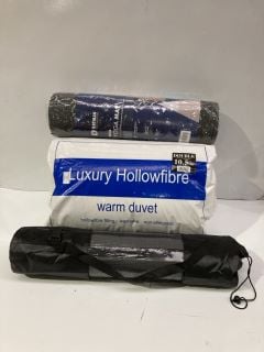 4 X ITEMS TO INCLUDE LUXURY HOLLOW FIBRE DUVET