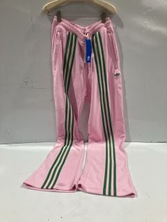 1 X ITEMS TO INCLUDE ADIDAS PINK AND BLUE FLEECE JOGGERS S