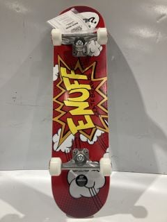 1 X ENUFF RED 7.75" X 13.5" SKATEBOARD