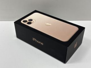 APPLE IPHONE 11 PRO 64 GB SMARTPHONE IN GOLD: MODEL NO A2215 (WITH BOX & CHARGER CABLE) [JPTM126704]